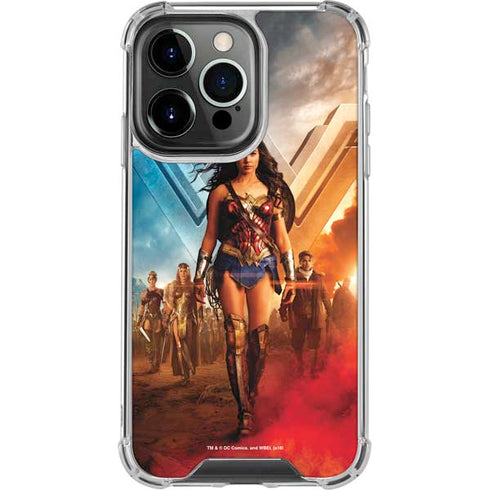 DC Comics Wonder Woman Main characters Poster iPhone 14 Pro Clear Case